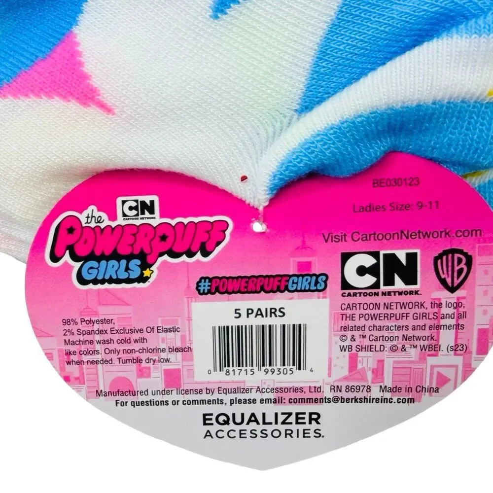 Cartoon Network The PowerPuff Girls Ankle Socks - 5 Pairs